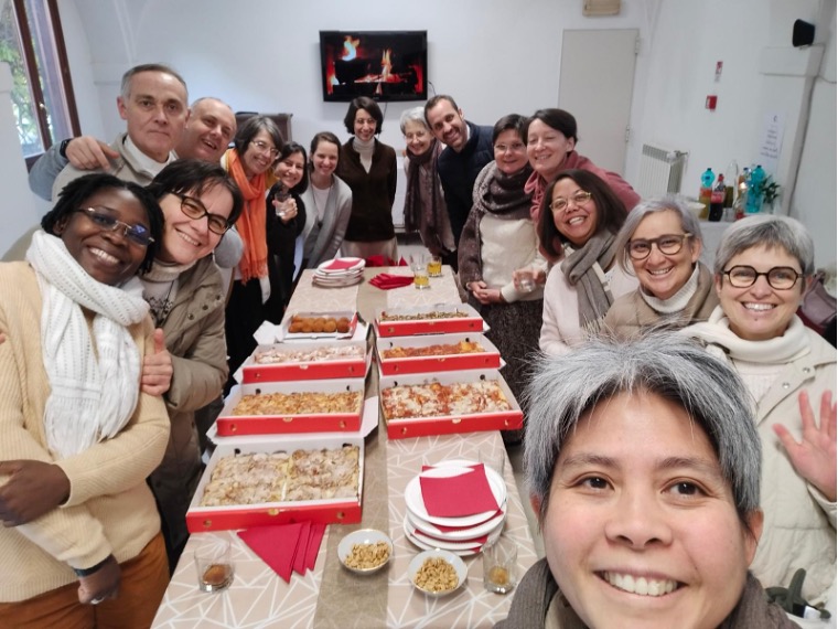 Encontro dos consagrados na Italia: a pizza è indispensavel por aqui!